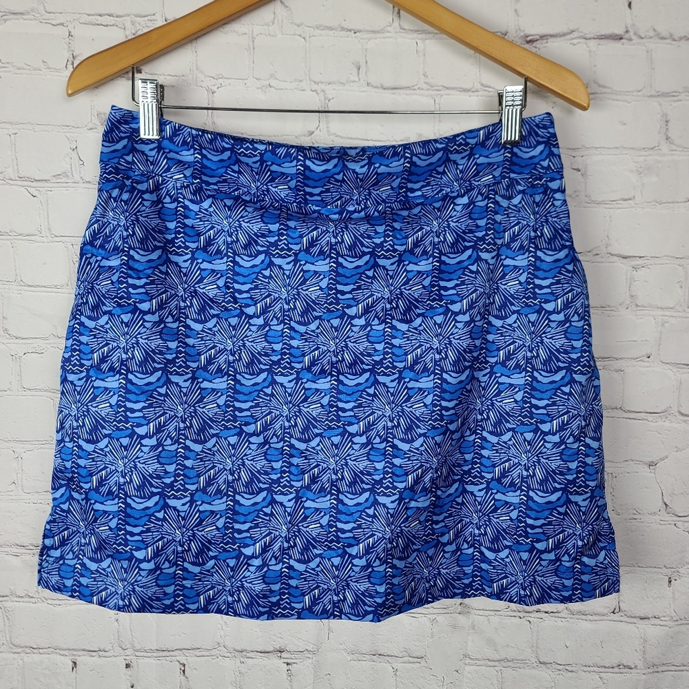 Vineyard Vines Blue Floral Golf Skort